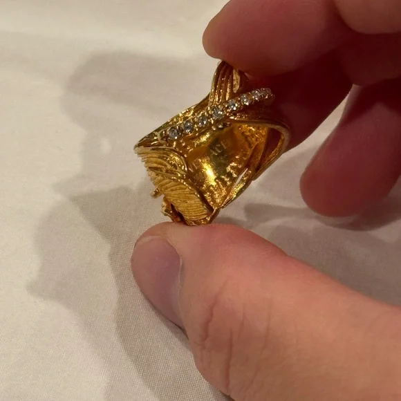 Versace gold ring